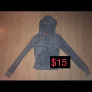 Baby Blue Juicy Couture Track Suit Top